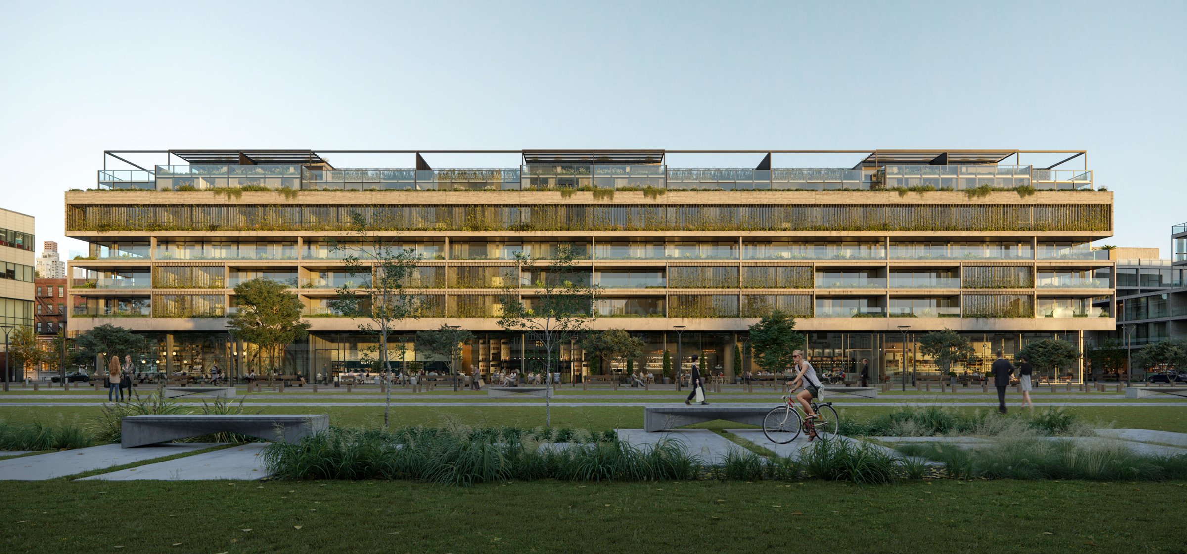 Render de un desarrollo de ATV Arquitectos en Palermo