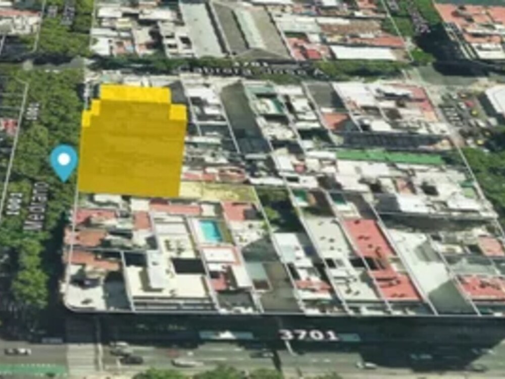 Terreno en venta sobre Av. Medrano, Palermo, vista aérea