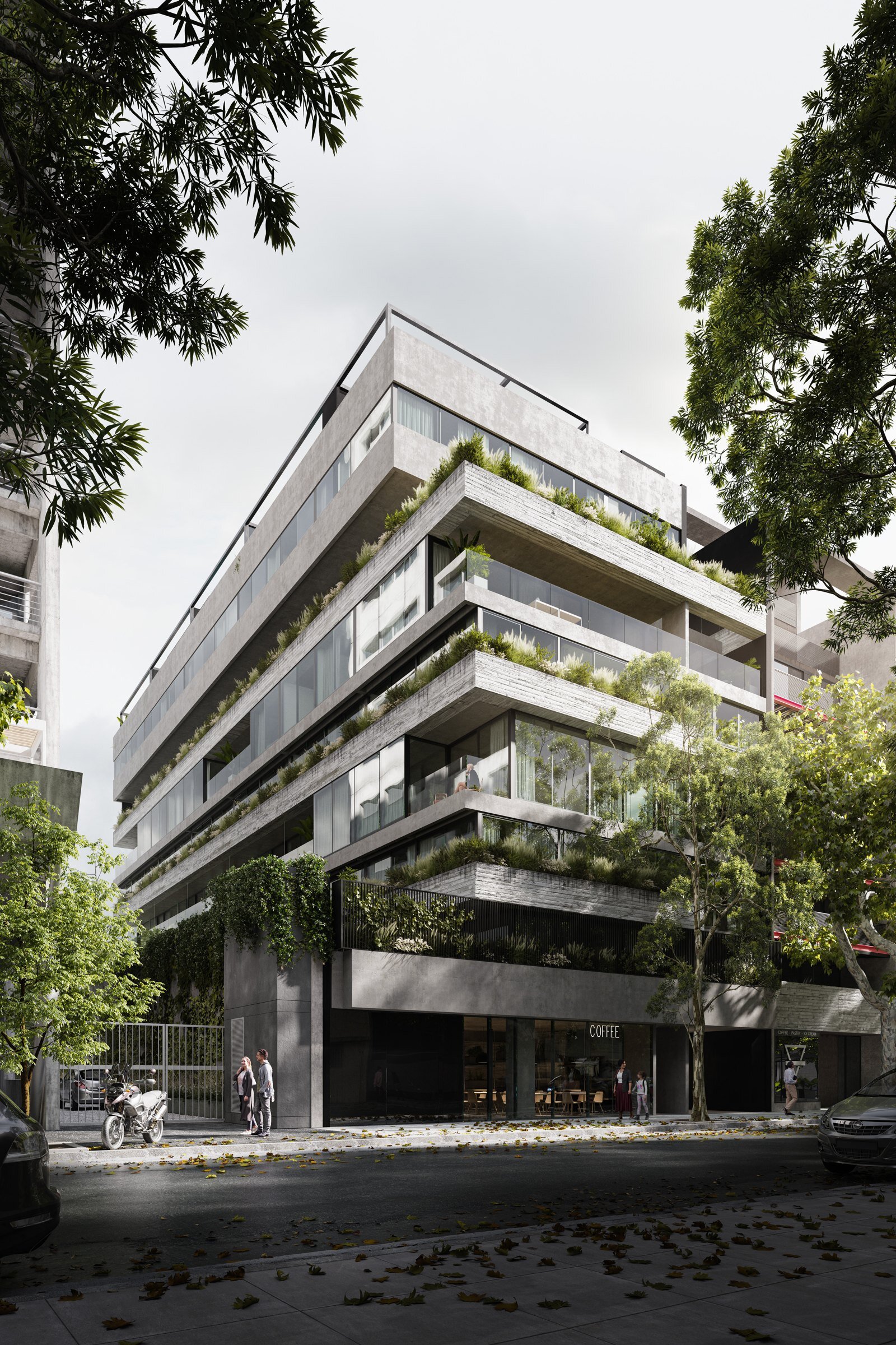 Fachada del edificio Sens Humboldt en Palermo Hollywood